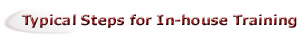 Typical Steps for In-house Training